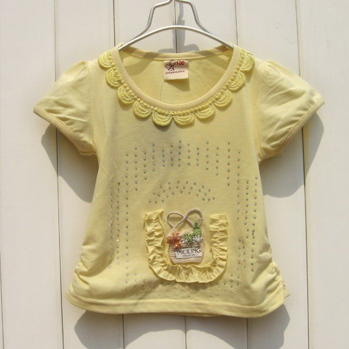 Free Shipping !!! 100% handmade  T-shirt POLO shirt  Baby short sleeve T-shirt (Support mix, retail)  030h