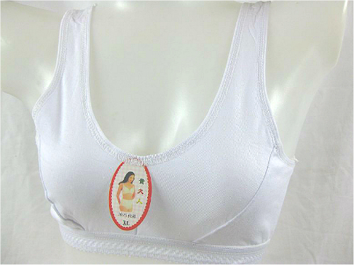 Free shipping 100% women's cotton underwear vest bust