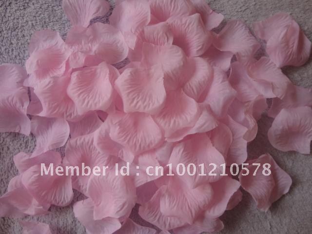 Free shipping 1000 pcs Light Pink Silk Rose Petals For Weddings Party Flower Favor Wholesale Artificial Petals Cheap Rose Petals