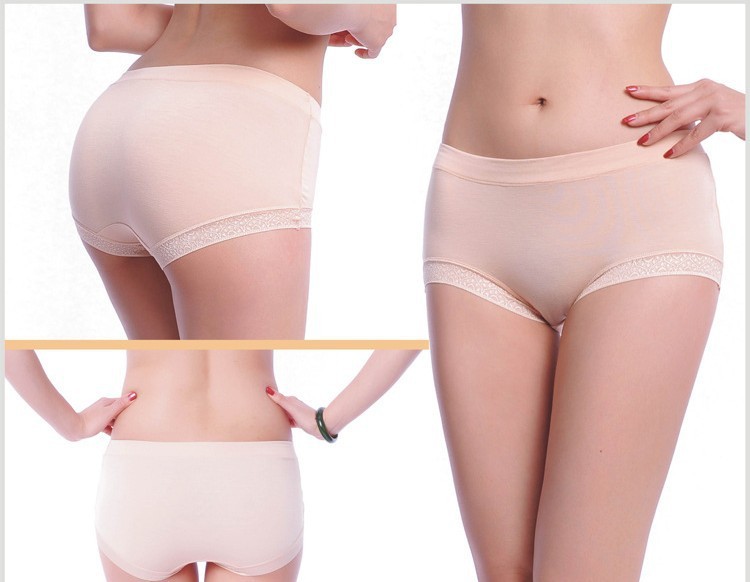 Free shipping -100pcs by EMS The lady with bamboo fiber briefs ladies underwear wholesale 11colors