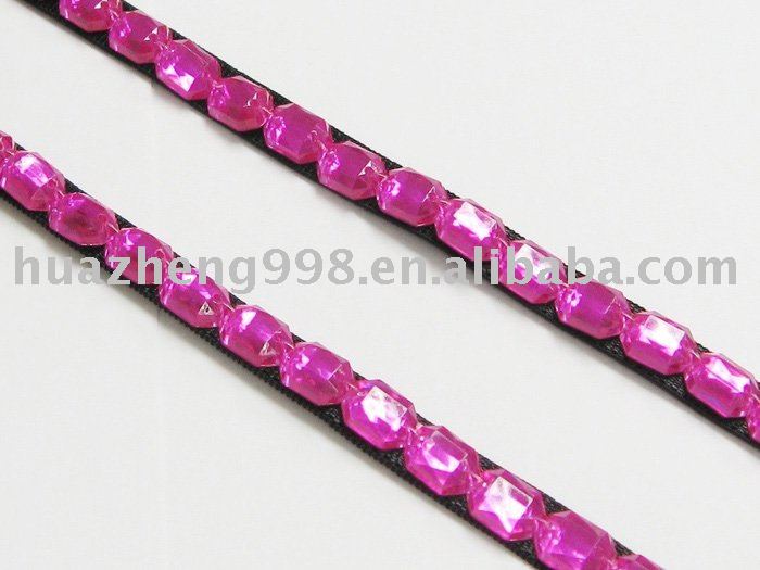 Free shipping 100pcs/lot  Black Elastic Red Violet Stones Bra Stra