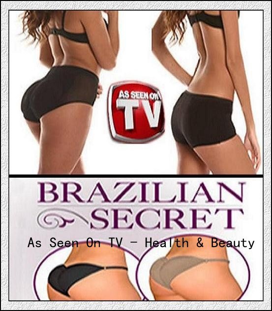 Free shipping 100pcs/lot Brazilian Secret As Seen On TV Secret sexy Lingerier Underwear Padded Panty Beautify Buttocks