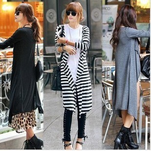 Free shipping 1017 women's fashion slim long design cardigan turn-down collar long-sleeve outerwear