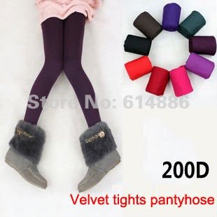 FREE SHIPPING 10pairs/lot  fashion Thicken velvet tights pantyhose women stockings 200D 10 colors Best Quality Fast Delivery