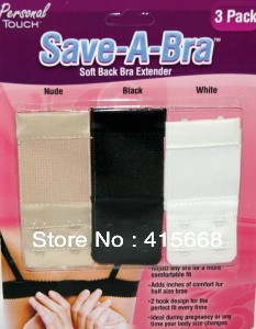 Free shipping! 10pcs/lot, as seen on tv, save a bra, bra extender, soft back bra extender, 2 hook design