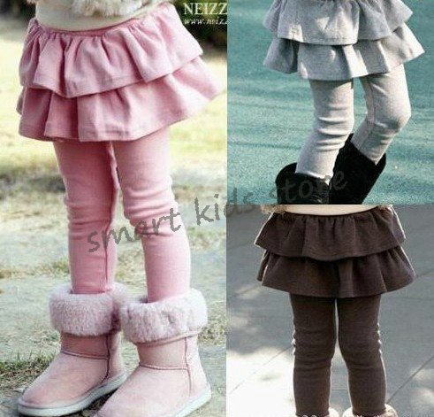 Free shipping!!10pcs/lot  baby girls pant skirts cotton slim leggings/skirts girls skirts tights baby soft cotton skirt /pants