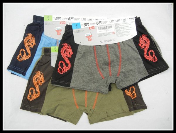 Free Shipping 10pcs/Lot Famous Brand Stock Printed Children Panties 6 Colors Mix-Wholesaler 100% Cotton Underwear121013#2