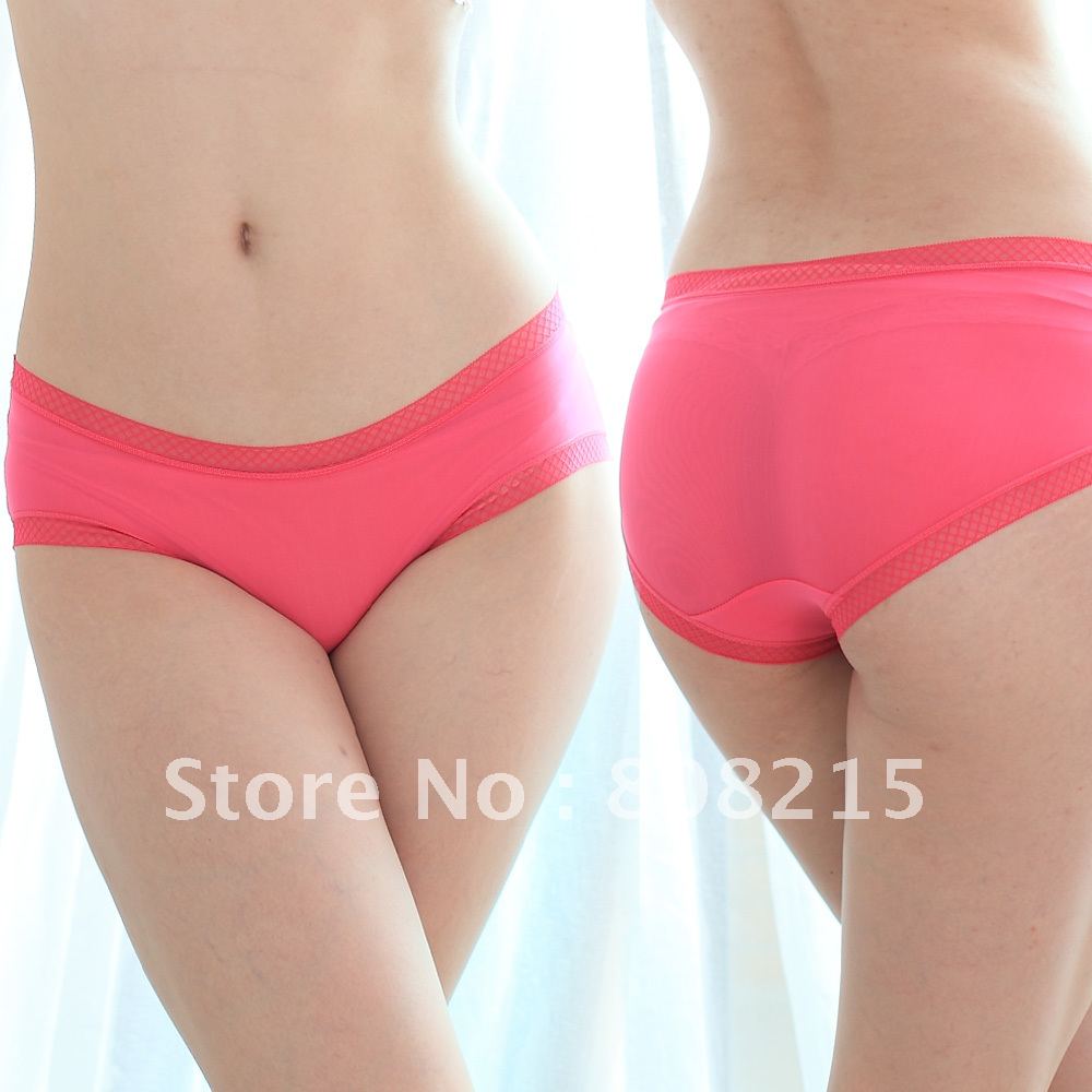 Free shipping 10pcs/lot highest quality collagen fabric mid waist panty Women's underwear /Pantie