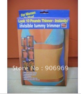Free Shipping 10pcs/lot Invisible Tummy Trimmer Slimming Belt Body Trimmer As Seen On TV Waist Slender Belt