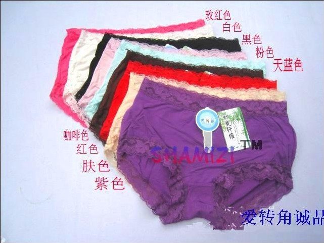 Free shipping(10pcs/lot)Ladies seamless underwear/100%Lady bamboo fiber underwear