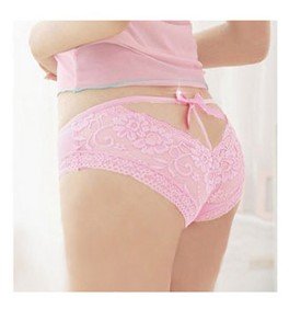 Free shipping(10pcs/lot)New arrival:Bow deep V sexy thigh underwear,Lace underwear