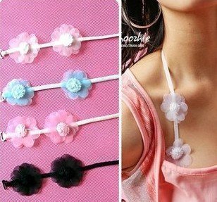 Free shipping!10pcs/lot  Promotions!! Hot Sale Rose Flower bra straps / lingerie straps with lace elestic shoulder strap