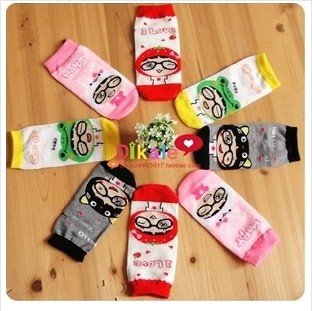 Free Shipping 10pcs The latest creative socks hello food dish glasses younger sister Women's sock socks