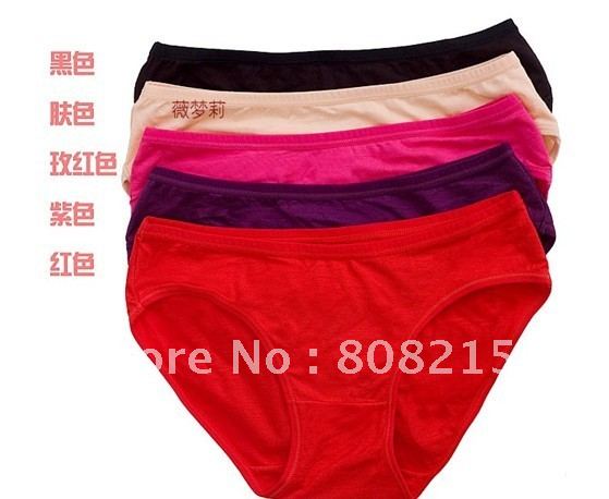 Free shipping 10pcsl/lot modal ultra elastic seamless low-waist solid color sexy   Panties