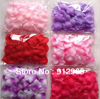 Free Shipping 10x(20g/pack) Silk Rose Flower Petals Leaves Wedding Table Decorations