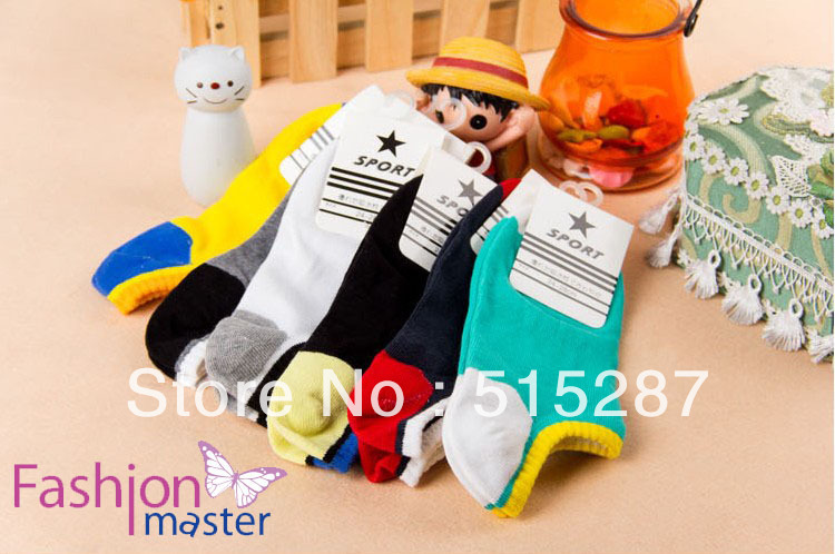 Free shipping (12 pair/lot)2013 Spring and autumn season Men and women socks, pure color socks,Cotton socks