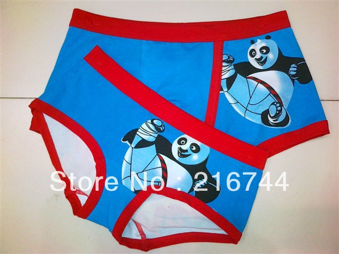Free shipping 12 pieces / lot) 100% cotton cartoon fashion children underwear
