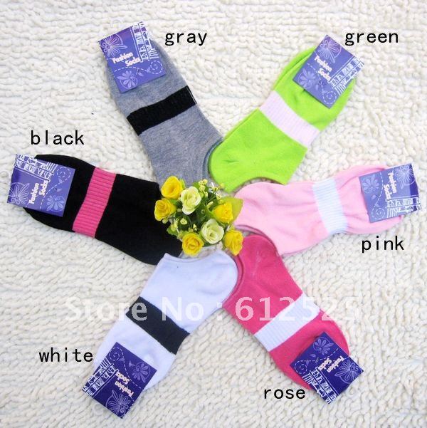 Free shipping (12 pieces/lot) Cotton socks/candy sox/madam ship socks