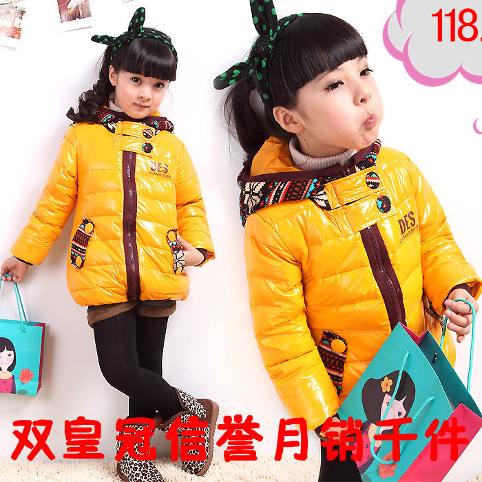 free shipping 12 winter child down coat female child children's clothing down coat children's clothing down coat