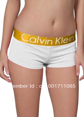 Free Shipping 120pcs/lot  sexy golden broad-brimmed  women's Boxer underwear