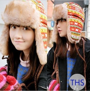 Free shipping 1249 safetying casual winter thickening lei feng cap cotton cap lacing warm hat