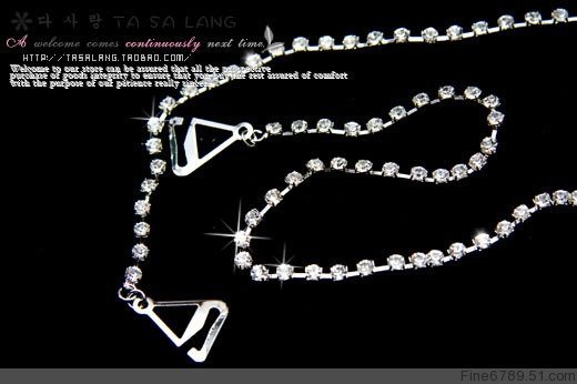 Free shipping-12Pair 1Row Rhinestone Shoulder Strap Sash