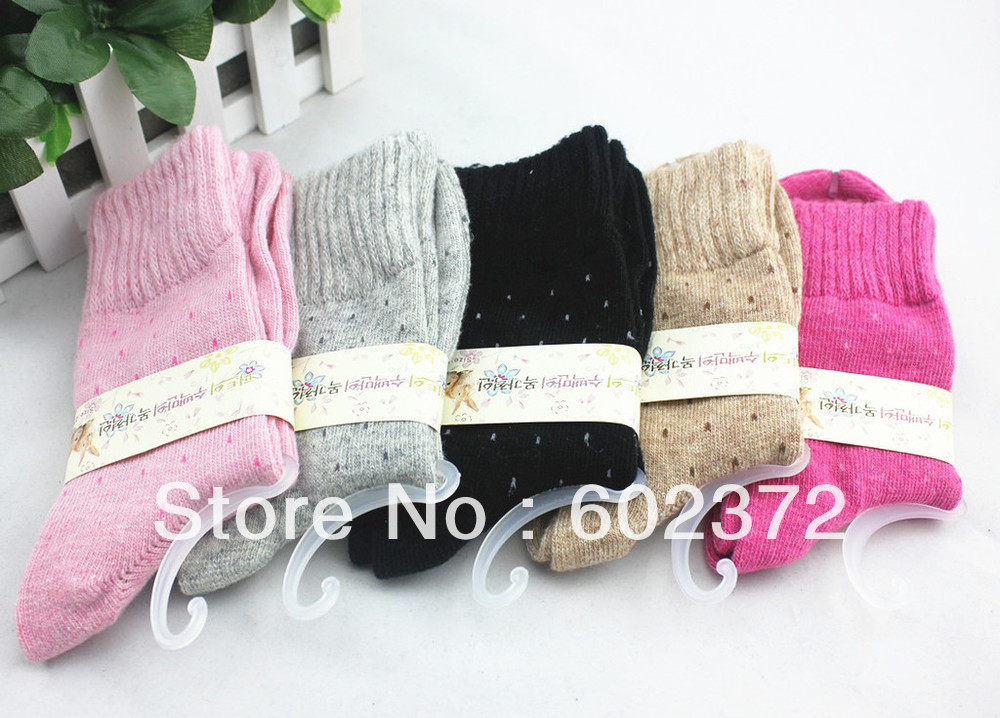 Free Shipping! 12pairs/lot   Brand women's cashere socks  winter sock export quality sock
