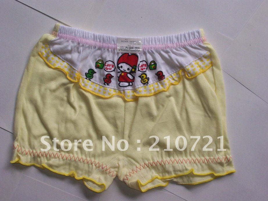 Free Shipping 12Pcs/Lot 3-15 years Toddler Girls Briefs, kids Girl cartoon underwear,Toddler girls panties shorts