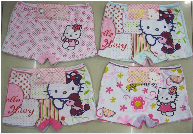 Free shipping /12pcs/lot/ Cartoon  underwear/Boxer pants/hello  kitty underwear/D-95-299
