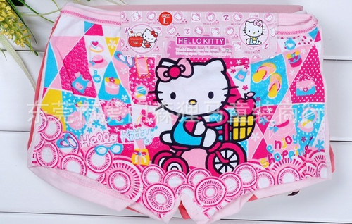 Free shipping /12pcs/lot/ children's underwear /hello Kitty flower shorts/D-96-317