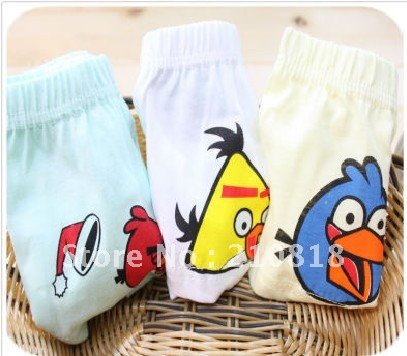 Free Shipping 12pcs/lot cute animal pattern girls / boys 100% cotton underwear, children's briefs & boxer shorts