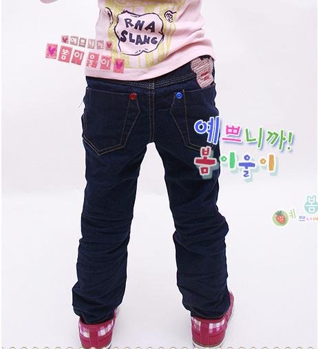 free shipping(12piecs) new 100% cotton infant/toddler girl magic cube jeans/cotton pant