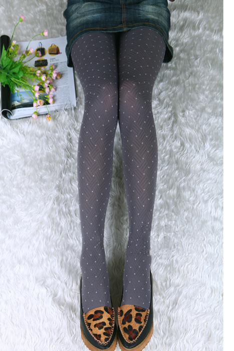 free shipping 140D  fashion thin render panty hose pantyhose Casual Socks dot&plaid sexy legging tights