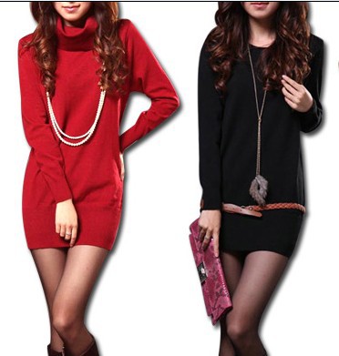 Free shipping-14colors free size solid O-nebatck/turtleneck long sleeve slim all-match pullover ladies' sweater -high quality