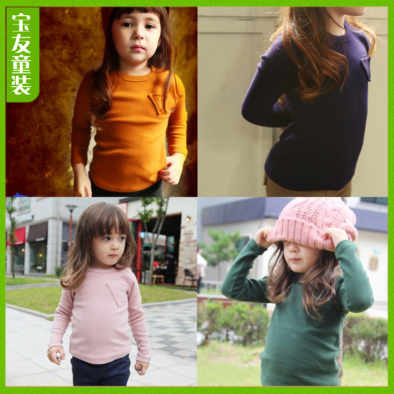 Free shipping  1530  spring male female child applique basic shirt 5pcs/lot size100-140 kids dress wholesale