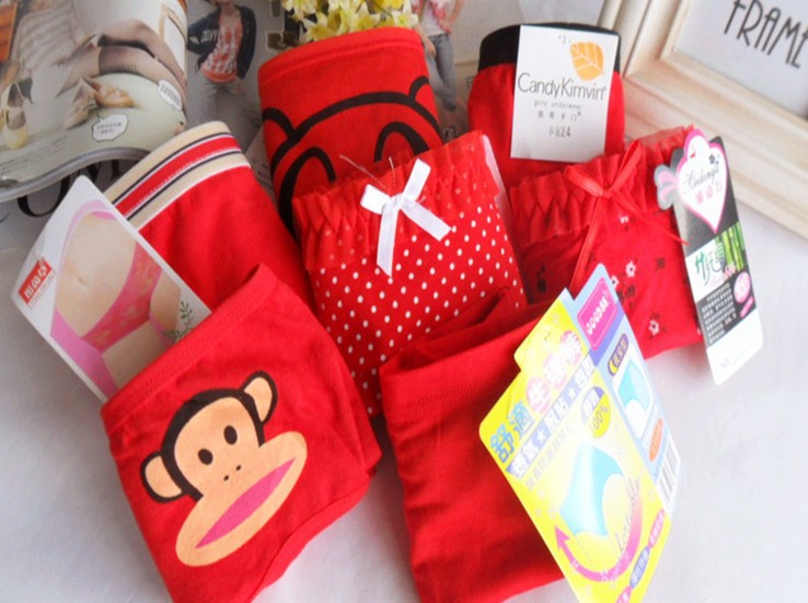Free shipping,15pcs/lot,2013 hot sale Red  women's sexy women underwear panties, Women Panties,Mix designs