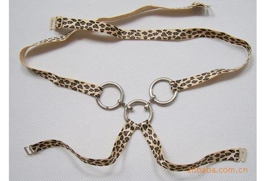 FREE SHIPPING  15pieces/lot  leopard grain Cross back aglet sexy Bra straps Underwear aglet