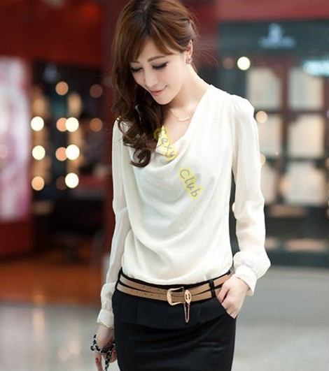 Free shipping (1pcs) 2013 elegant chiffon long-sleeve short skirt one-piece slim dress,Red/Beige/Orange,retail