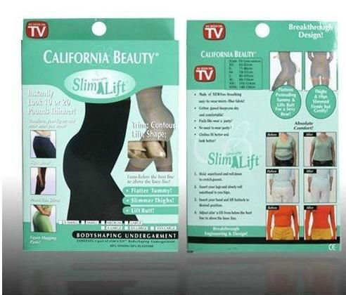 Free shipping 1pcs  Beauty Slim N Lift Slimming Pants, 2 colors&sizes,high quality body shaper