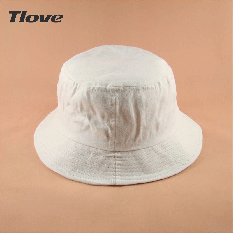 free shipping 1pcs Bucket hat dome cap 100% cotton white khaki green hat