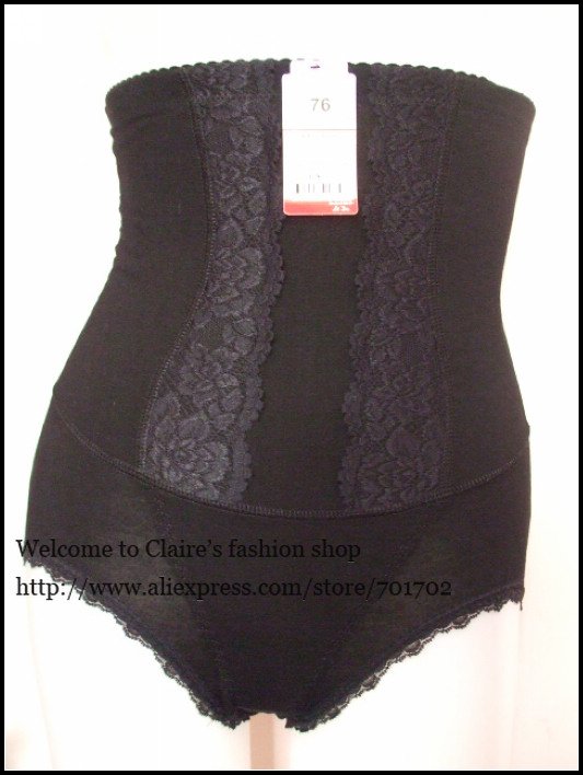 Free shipping 1pcs High waist Firm shaper Plus size Big stretching Smooth Simple Waist/Tummy control GirdleBriefs Tight shapers