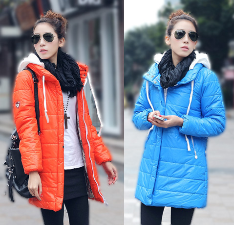 Free shipping 1pcs Hot-selling m9880 2012 wadded jacket cotton-padded jacket female medium-long slim fashion women's cotton