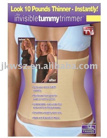 Free shipping,1pcs Invisible Tummy Trimmer New Slimming Belt Waist trimmer,lim & Lift Body Shapes wear Thinner As Seen On TV