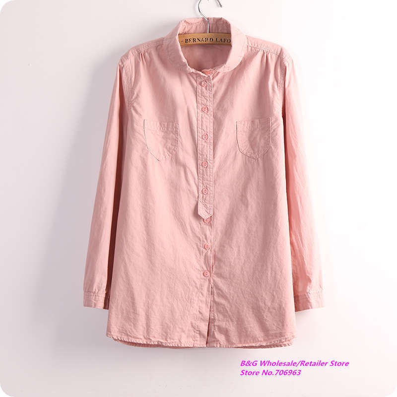 Free shipping,1pcs/lot,Excellent quality Korean 2013 pure color minimalist wild loose shirts,ladies casual top clothes,G6094