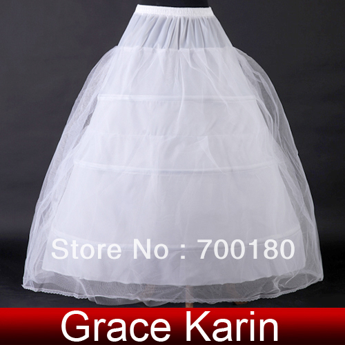 Free Shipping 1pcs/lot GK Wedding Bridal Gown Dress Petticoat 3 Layers Underskirt Crinoline CL2705