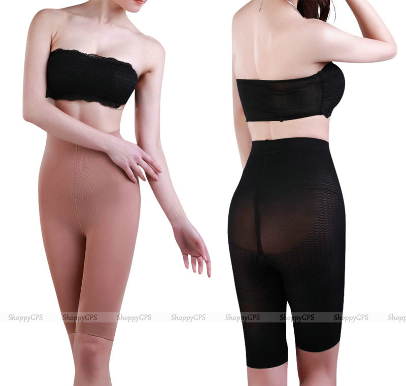 Free Shipping 1pcs shaper panties Thigh Bodysuit Firm Control Pants Slimmer High Waist Shaper Black/Nude