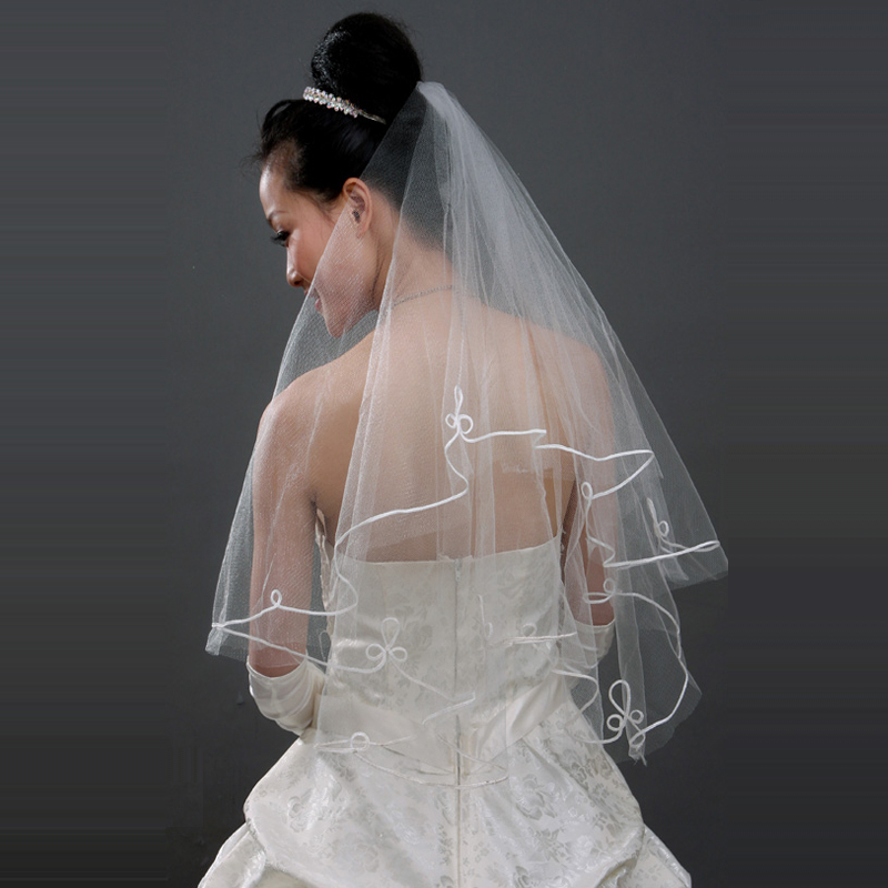 free shipping 1pcs Veil bridal veil ts-9209