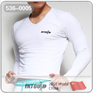 Free shipping! 2 double deep v neck invisible underwear 536 - 0005