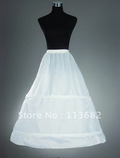 Free Shipping  2-hoop wedding dress bridal  petticoat underskirt white