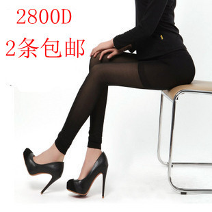 free shipping 2 LANGSHA stockings 2800d6800d sand female meat thickening thermal basic rompers pants autumn and winter